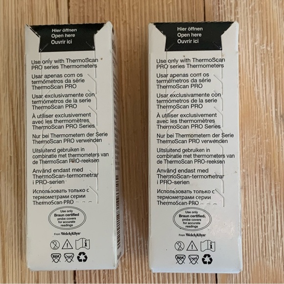 Welch Allyn Braun Lens Covers for Braun Thermoscan Thermometer OEM 2 packs Of 20 - Picture 3 of 8